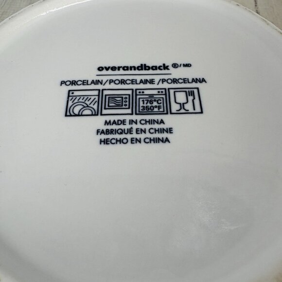 Over And Back DIAMOND White Embossed Criss Cross 8" All Purpose Bowl Set of 2 - Picture 8 of 15